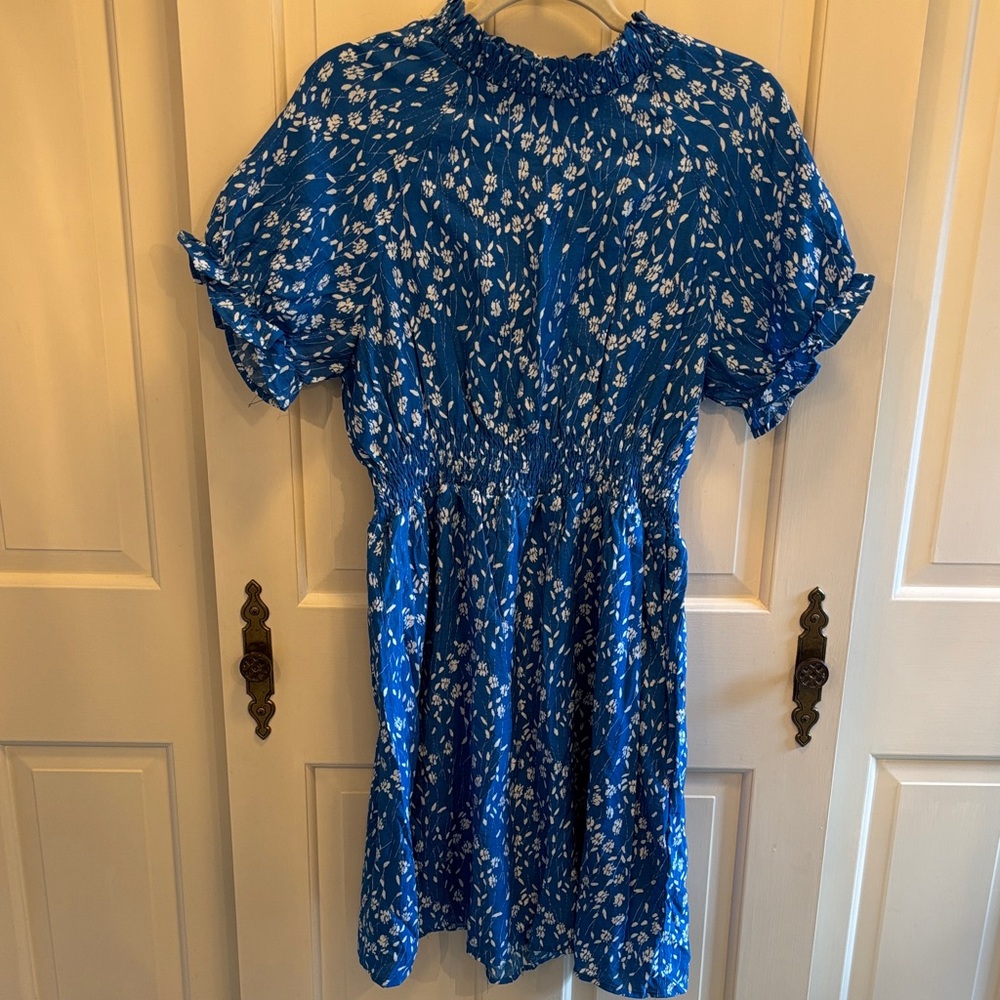 Hayden Blue and White Patterned Dress